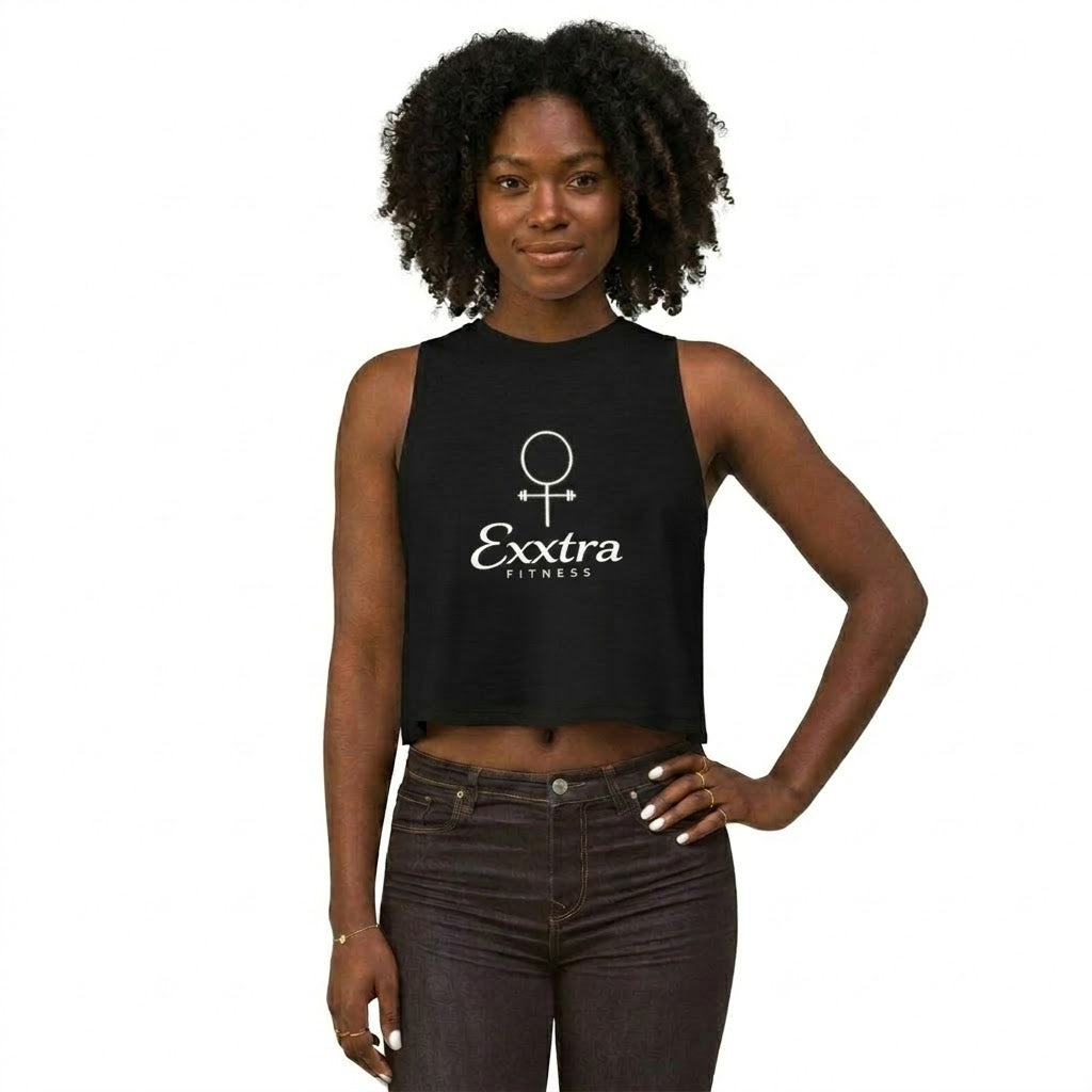 Exxtra Animated Racerback Women's Crop Top