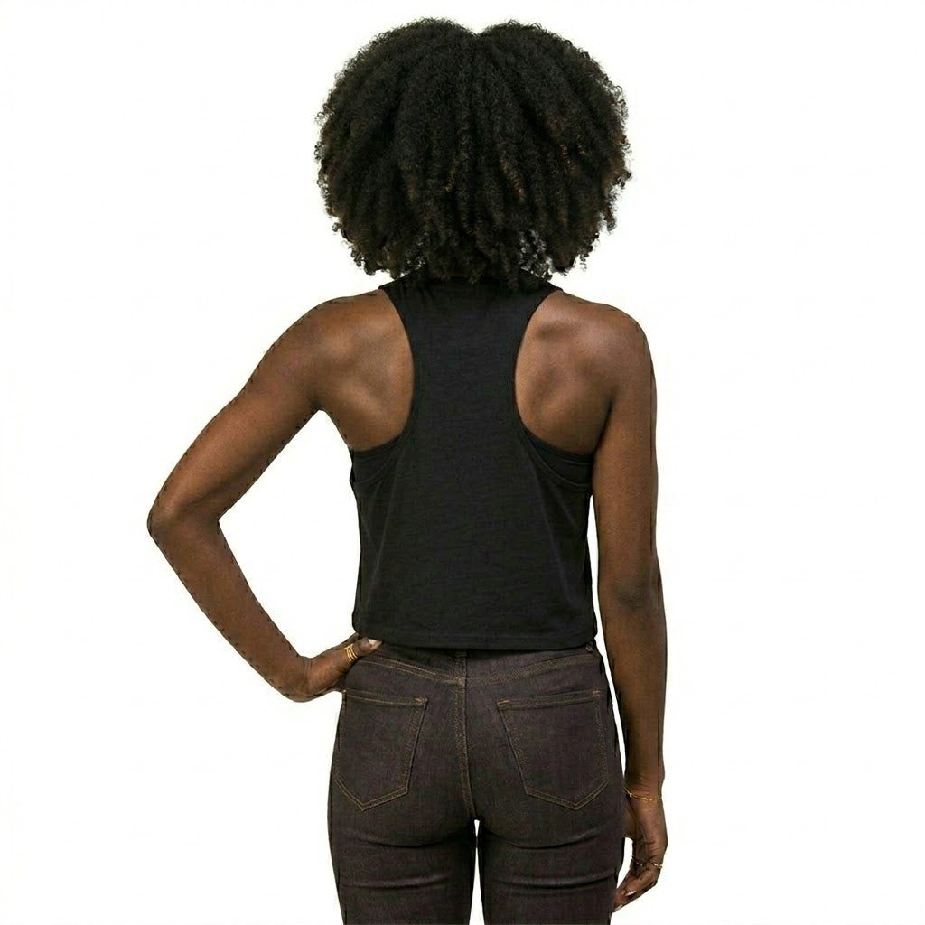 Exxtra Animated Racerback Women's Crop Top
